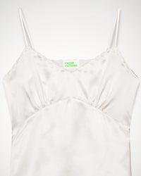 Caraco Elia en soie - Satin Off White