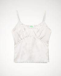 Caraco Elia en soie - Satin Off White