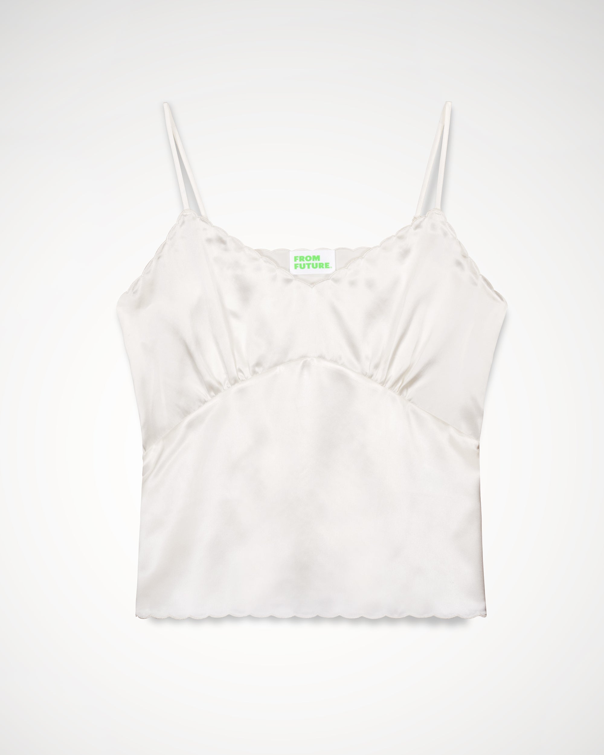 Caraco Elia en soie - Satin Off White