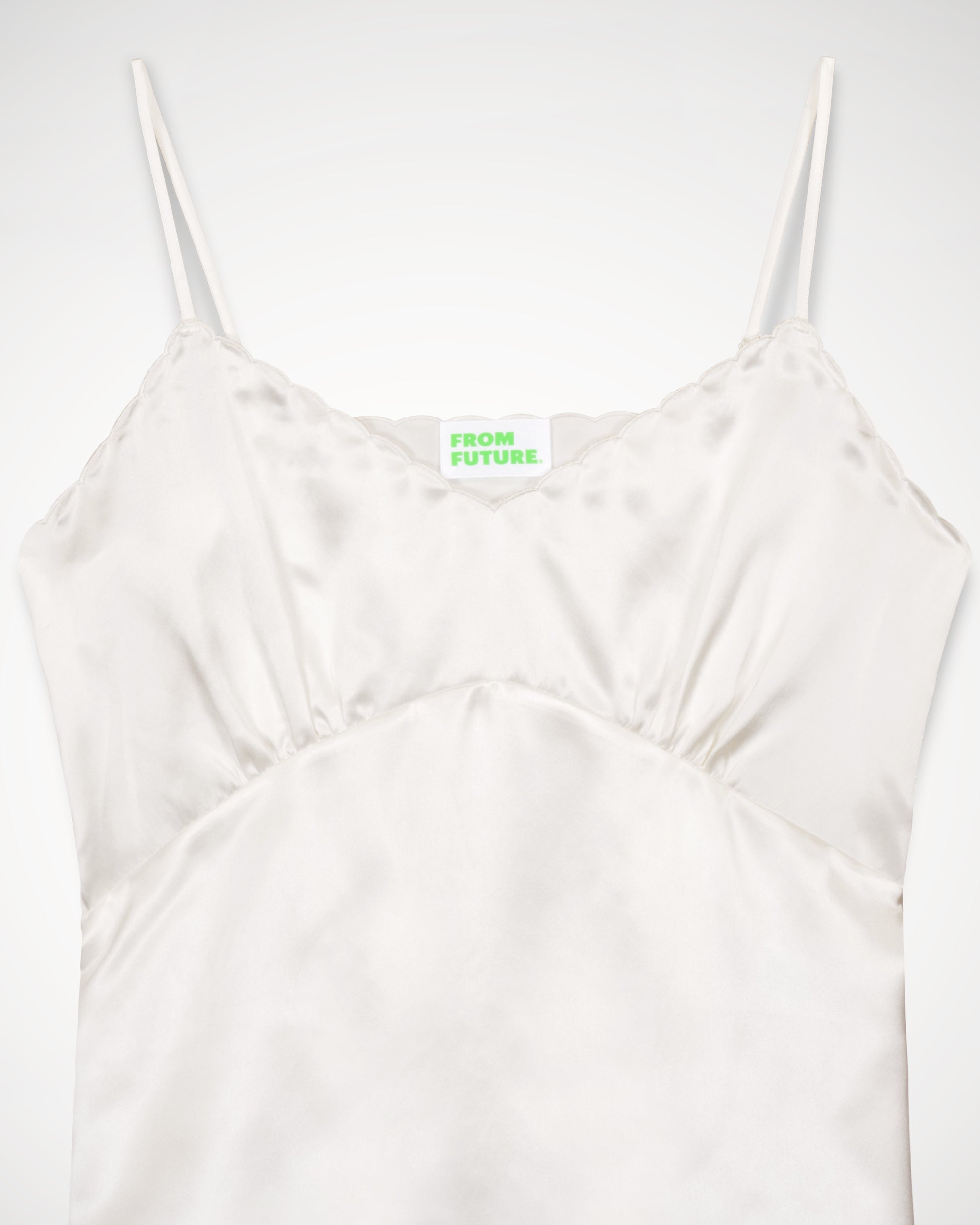 Caraco Elia en soie - Satin Off White