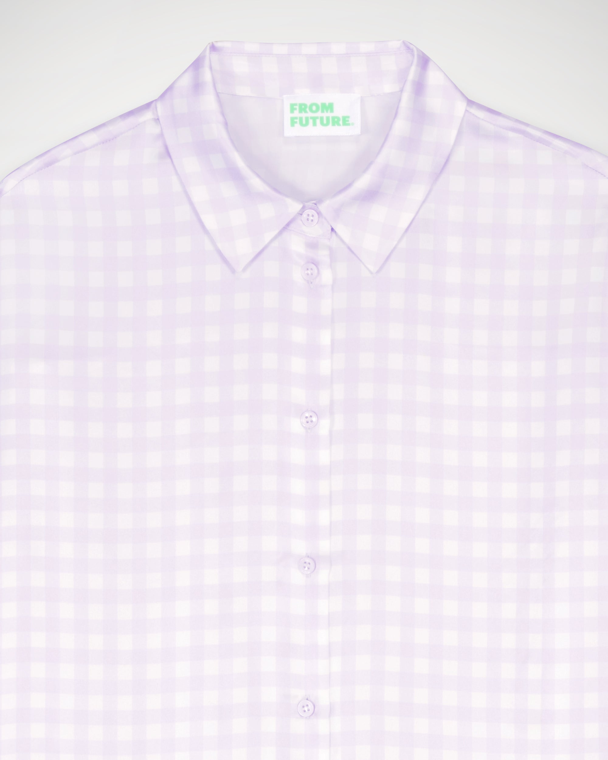 Chemise à manches longues Suzanna en soie - Lilac Blue