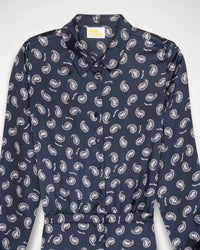 Combinaison Jacky en soie - Navy Bandana