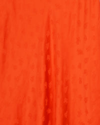 Jupe Carmen en soie - Jacquard Orange