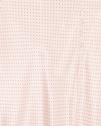 Jupe Romy en soie - Nude Polka Dot