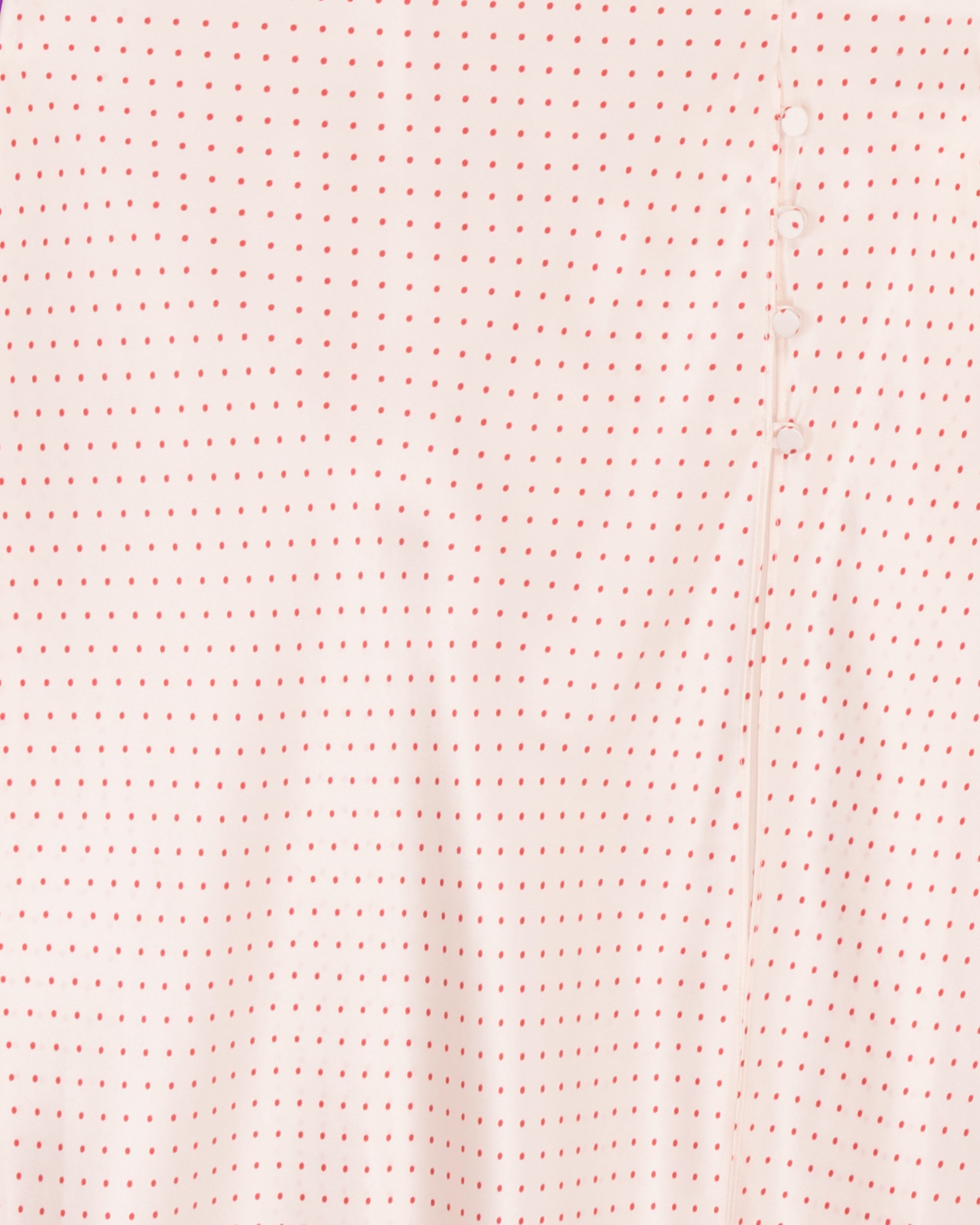 Jupe Romy en soie - Nude Polka Dot