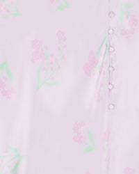 Jupe Romy en soie - Lilac Maxi Flowers