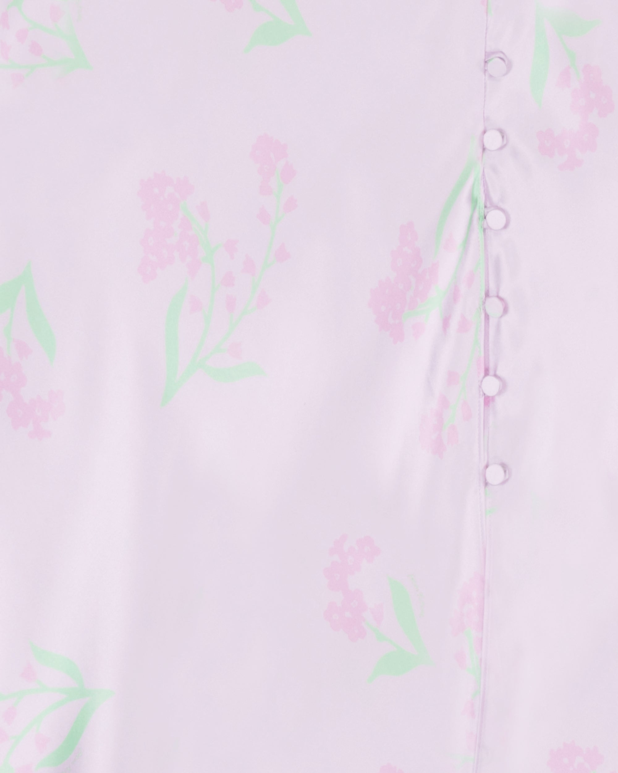 Jupe Romy en soie - Lilac Maxi Flowers