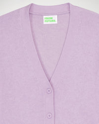 Cardigan court Light en cachemire - Lilac