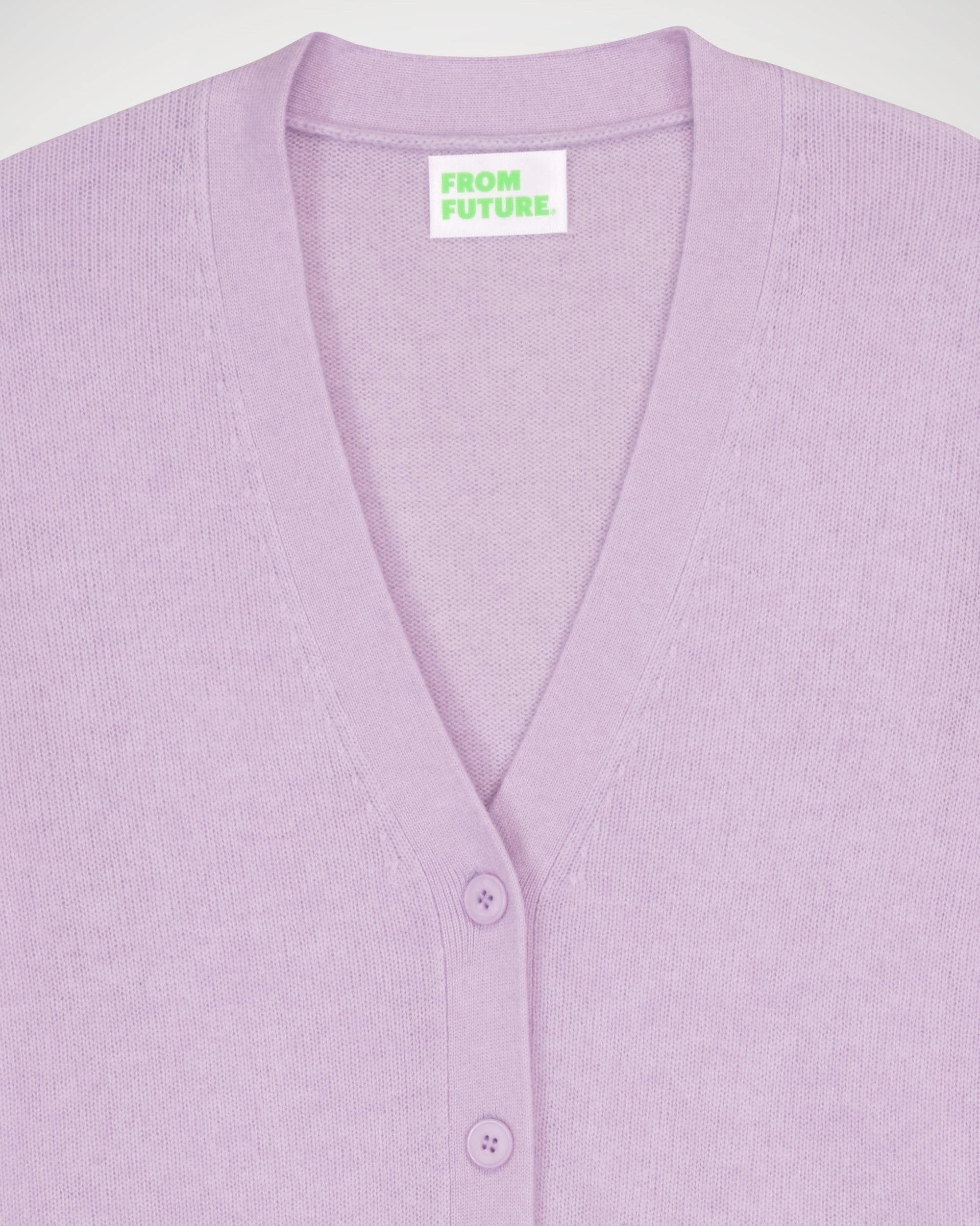 Cardigan court Light en cachemire - Lilac