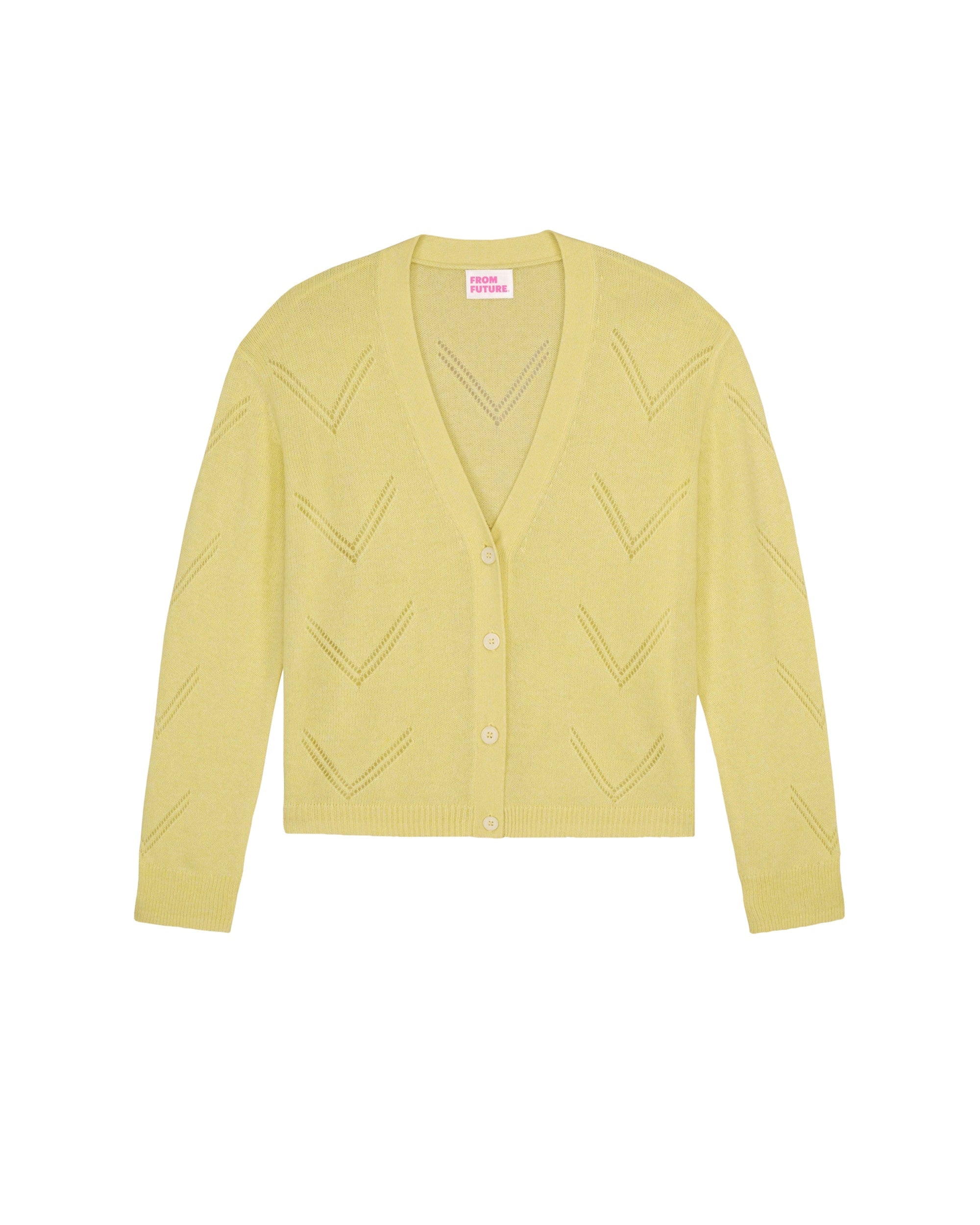 Cardigan court Light et pointelle en cachemire - Tie and Dye Yell
