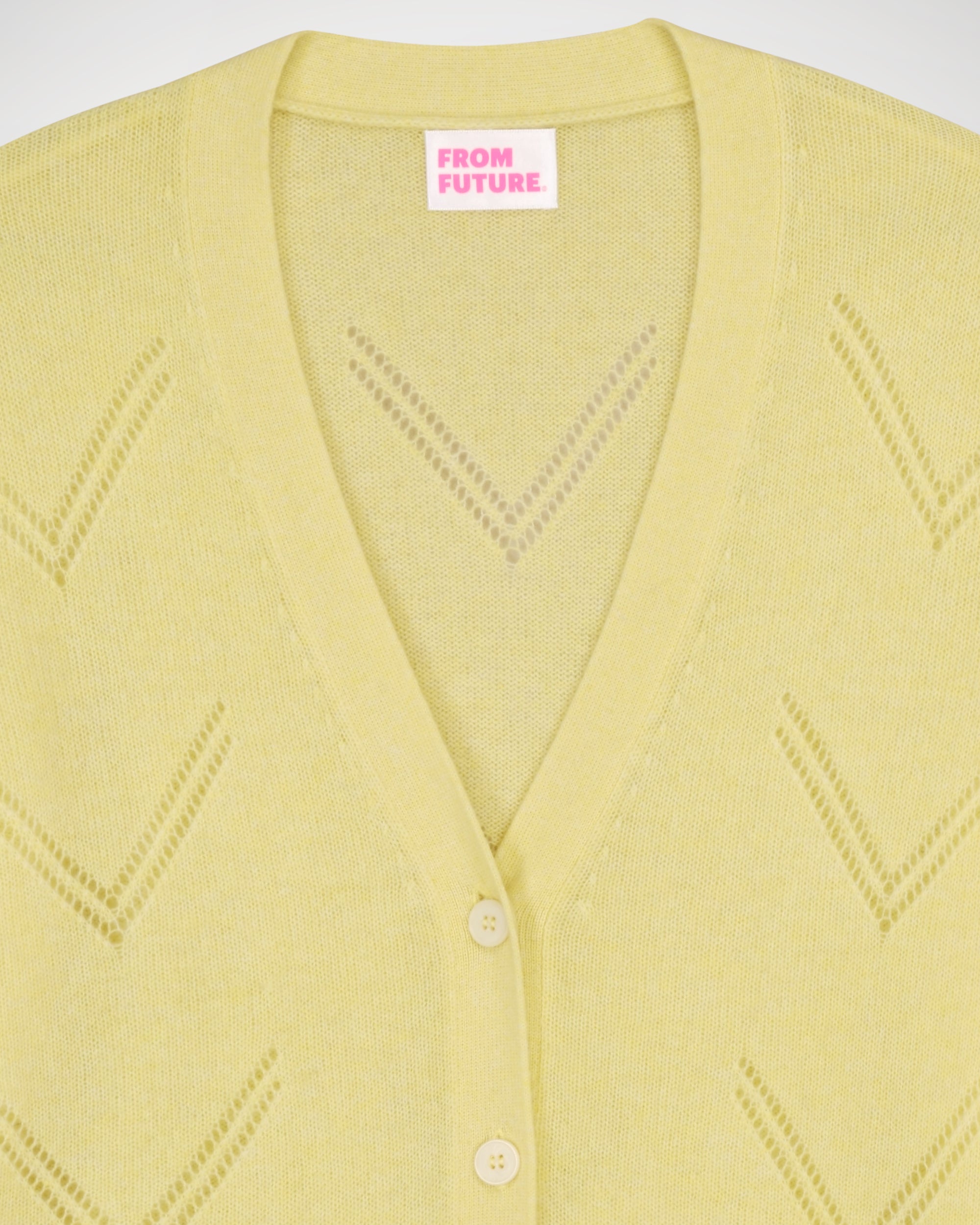Cardigan court Light et pointelle en cachemire - Tie and Dye Yell