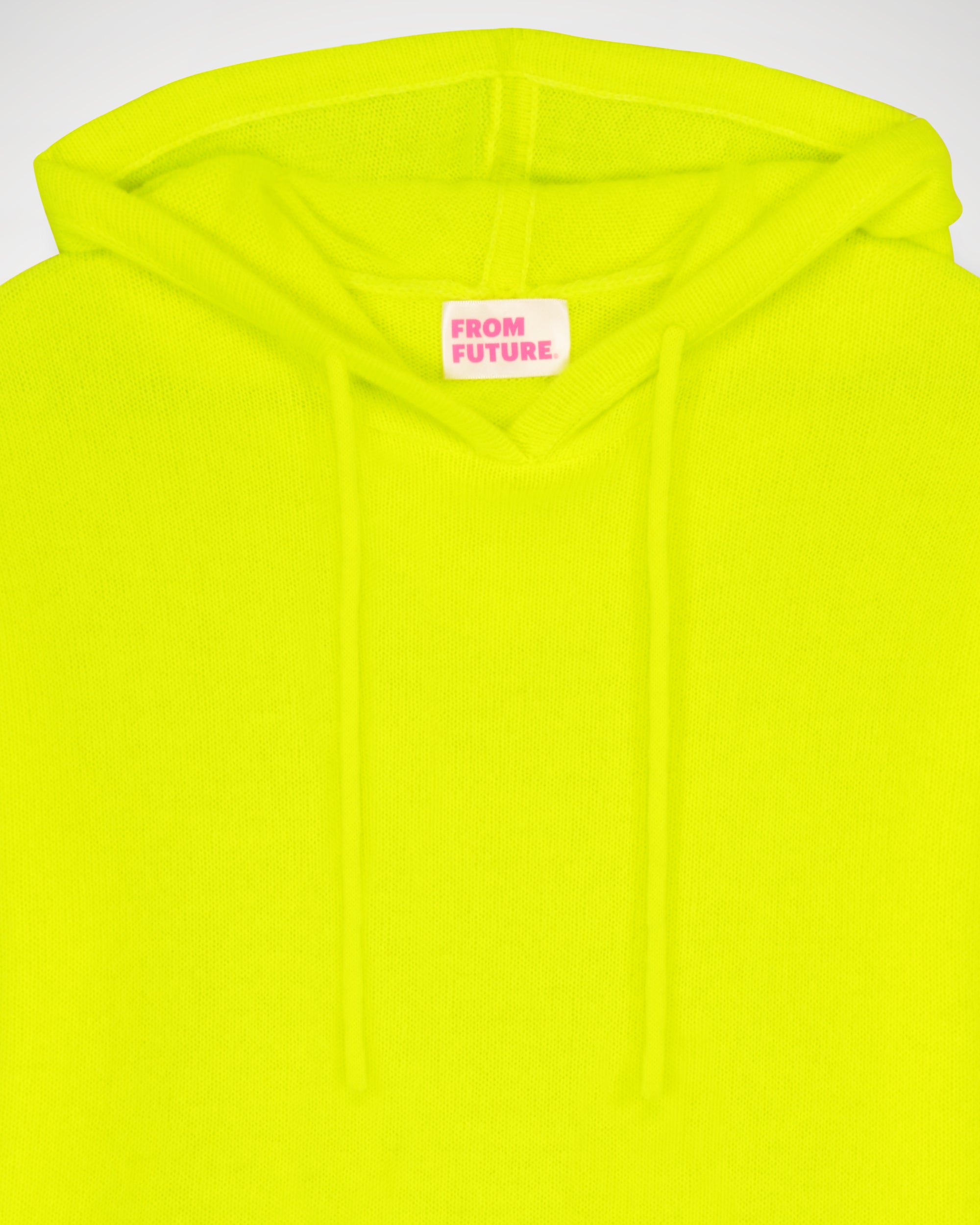 Hoodie oversize en cachemire - Neon Yellow