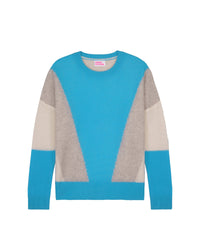 Pull à col rond classique et oversize en cachemire - Holiday Blue