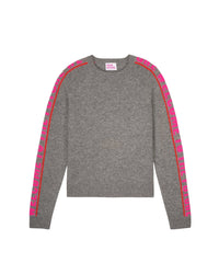 Pull Welcome To The Future en cachemire - Dark Heather Gray