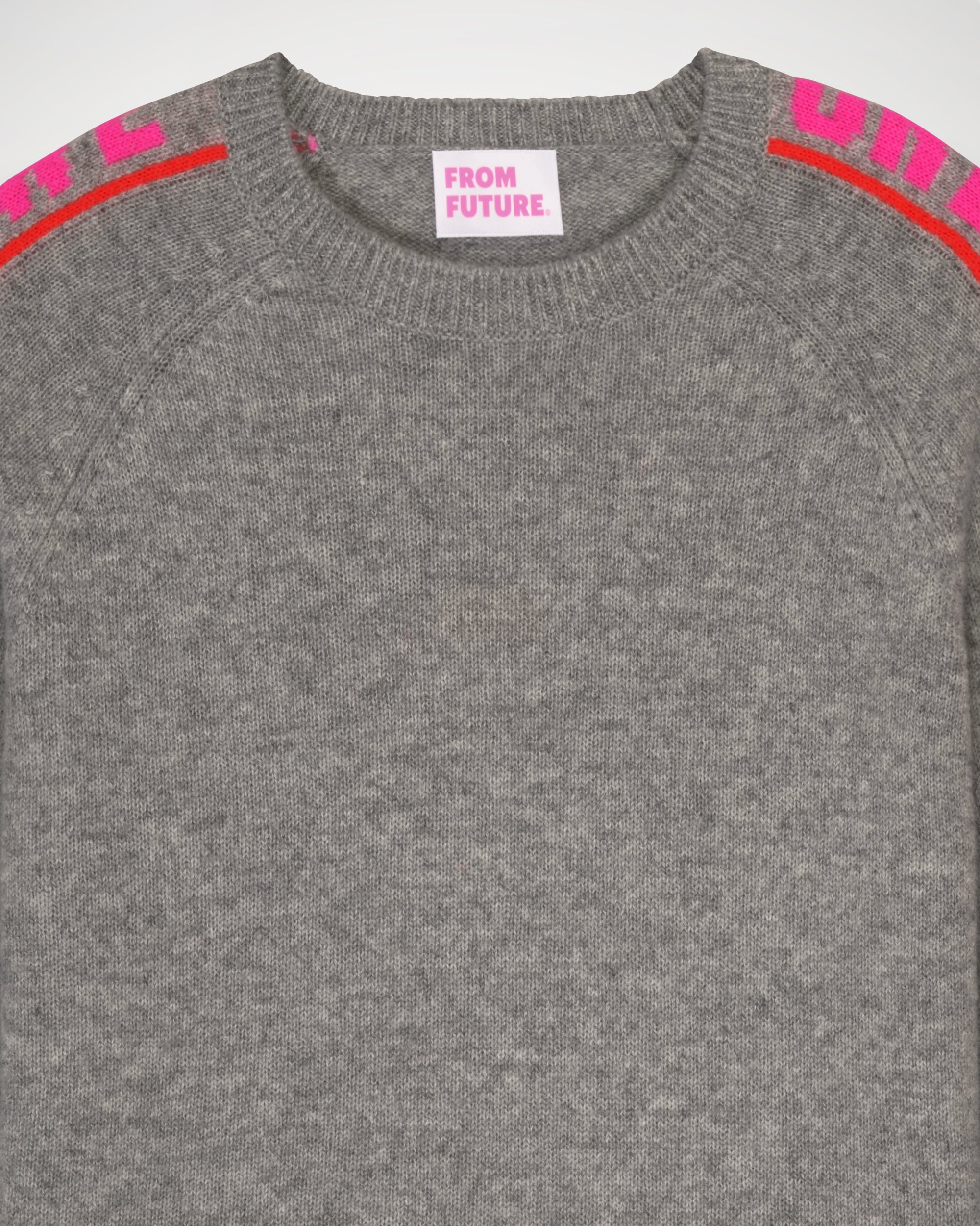 Pull Welcome To The Future en cachemire - Dark Heather Gray