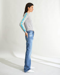 Pull Welcome To The Future en cachemire - Light Heather Gray