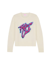 Pull à col rond Future Club en cachemire - Ecru