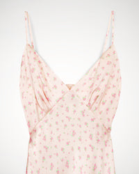 Robe courte Gloria en soie - Pink Mini Rose