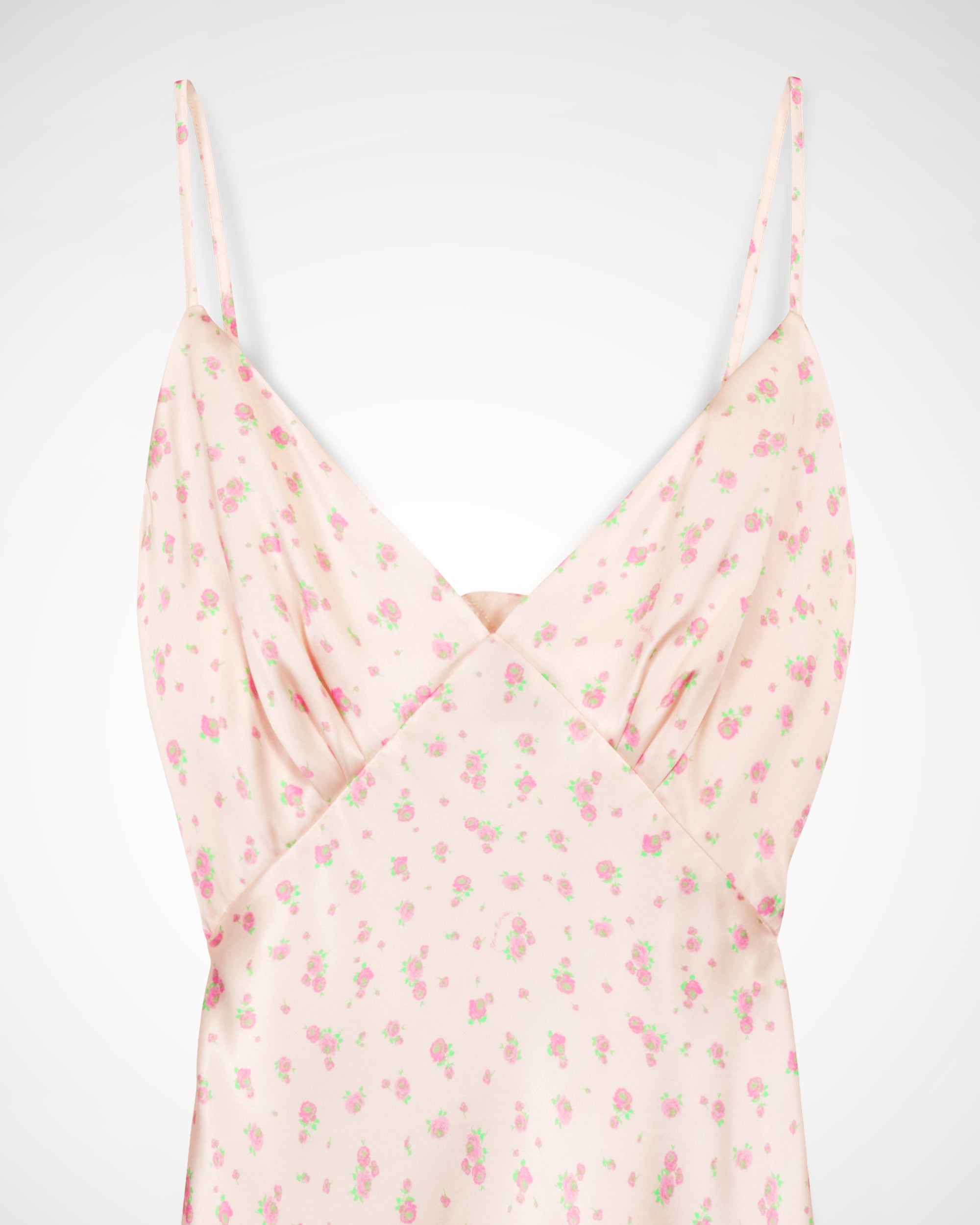 Robe courte Gloria en soie - Pink Mini Rose