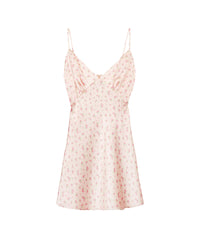 Robe courte Gloria en soie - Pink Mini Rose
