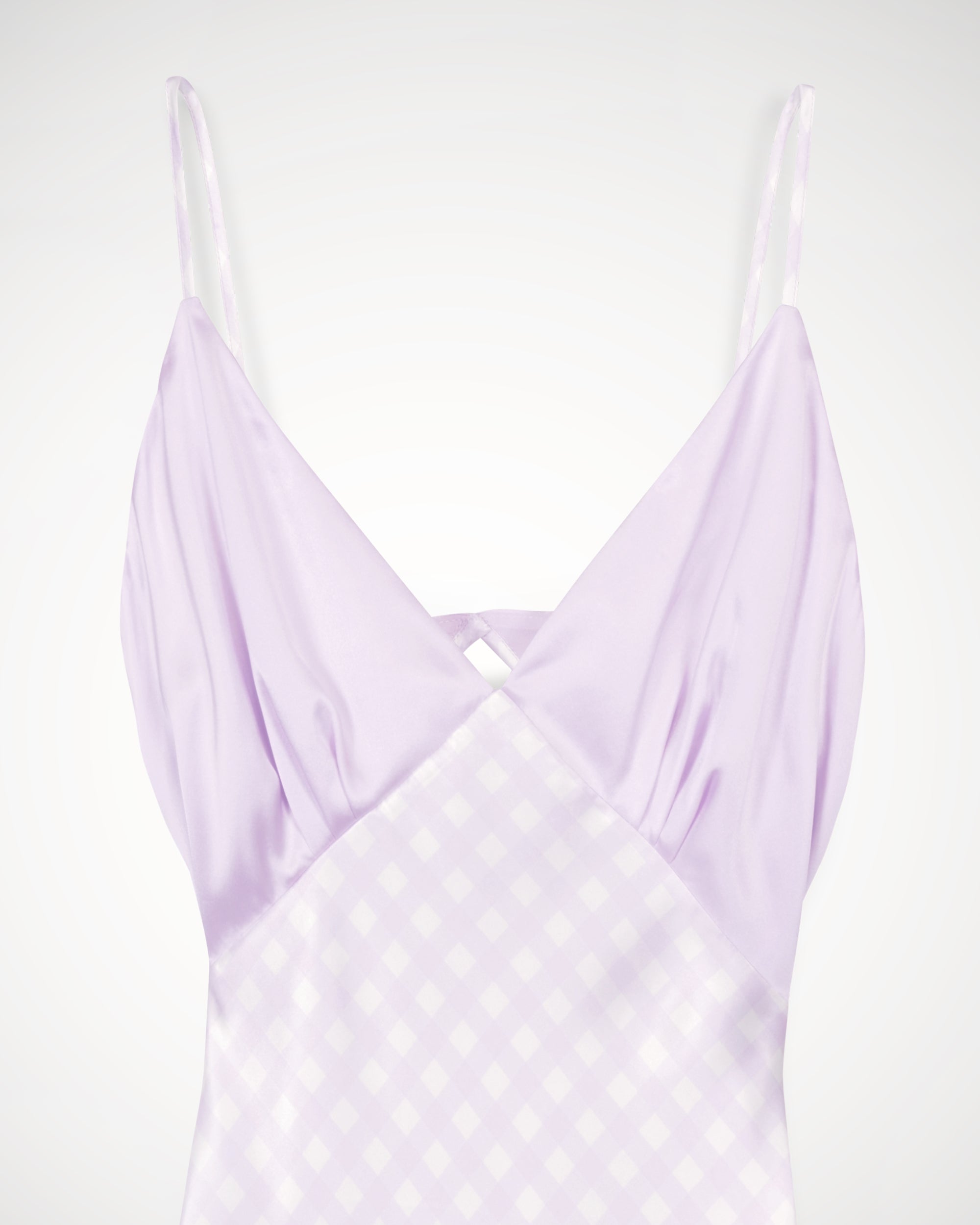 Robe courte Gloria en soie - Lilac Blue