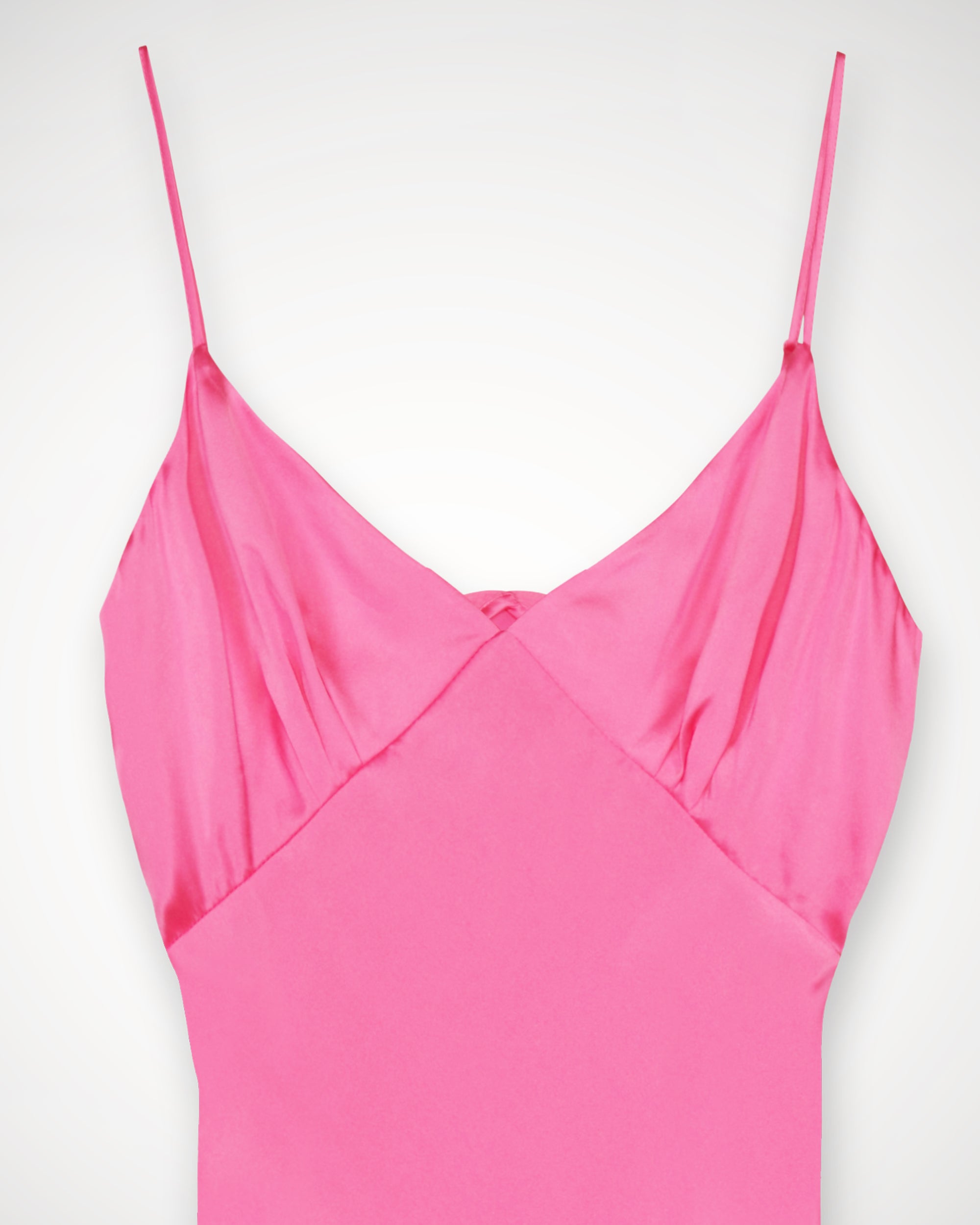 Robe longue Gigi en soie - Satin Pink