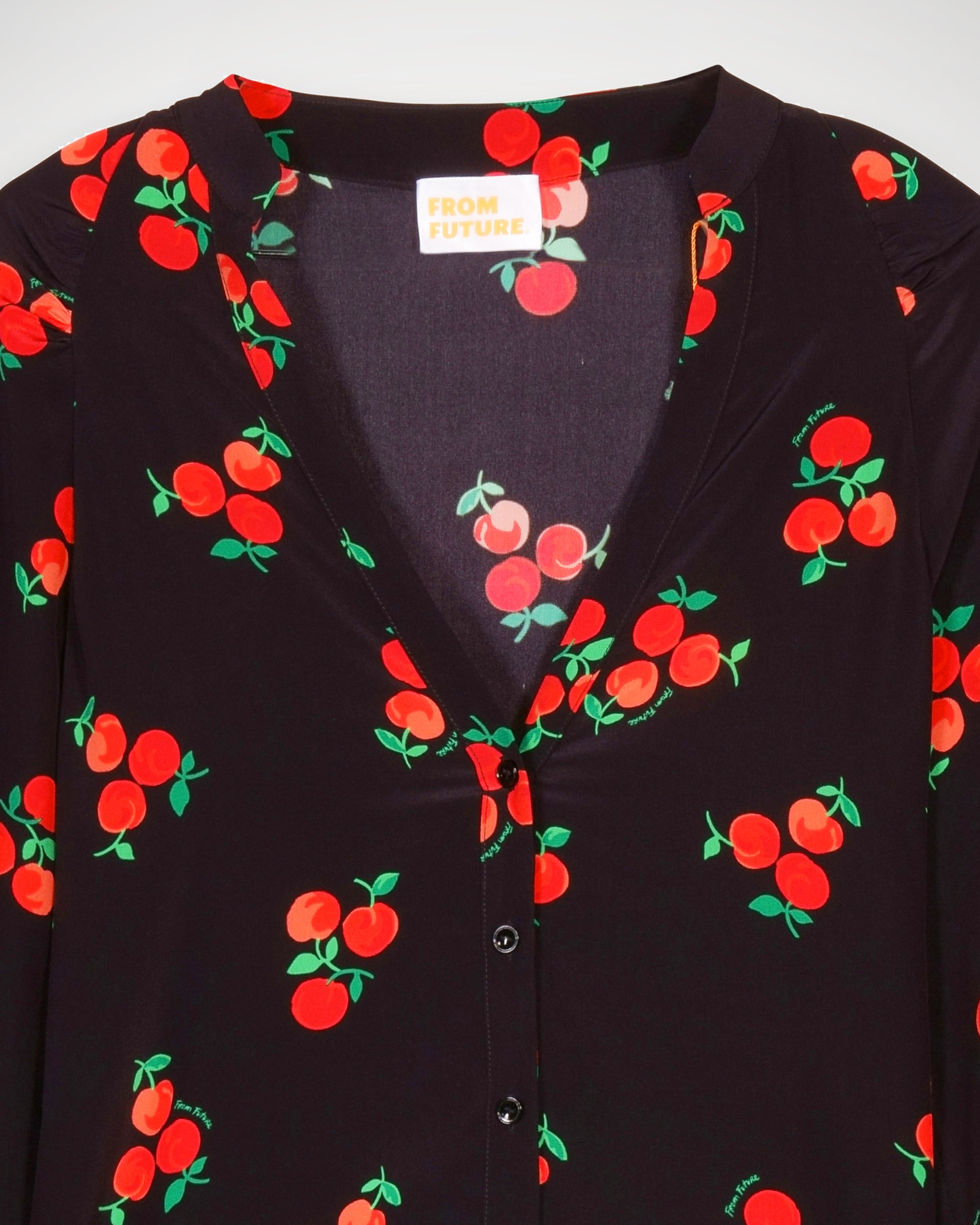 Robe courte Andrea en soie - Black Cherry
