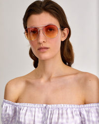 Robe Bella en soie - Lilac Blue