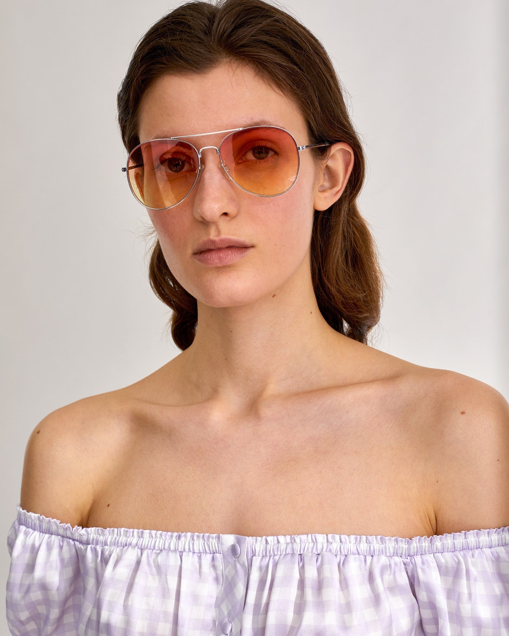 Robe Bella en soie - Lilac Blue