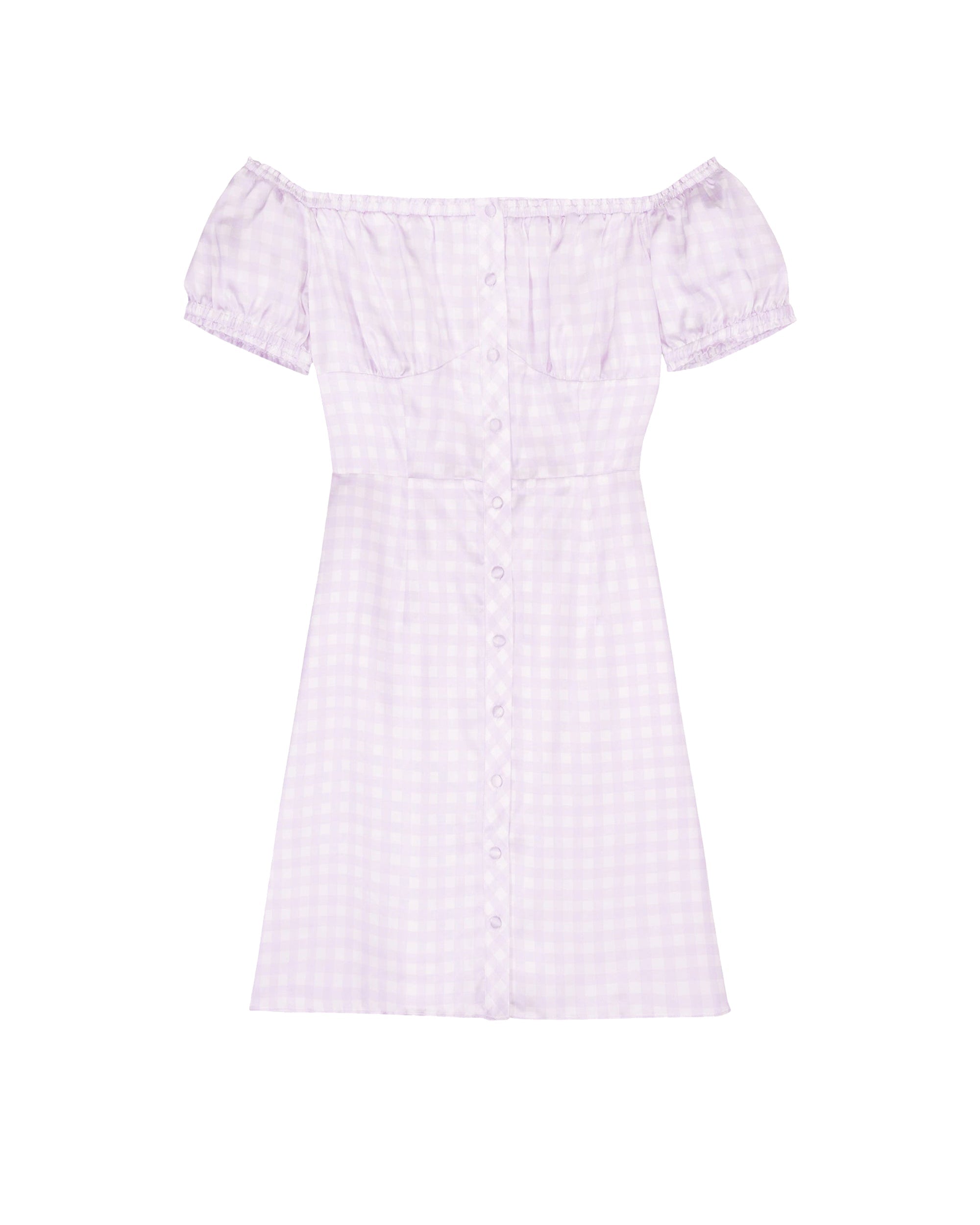 Robe Bella en soie - Lilac Blue