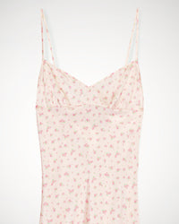 Robe courte Rosie en soie - Pink Mini Rose