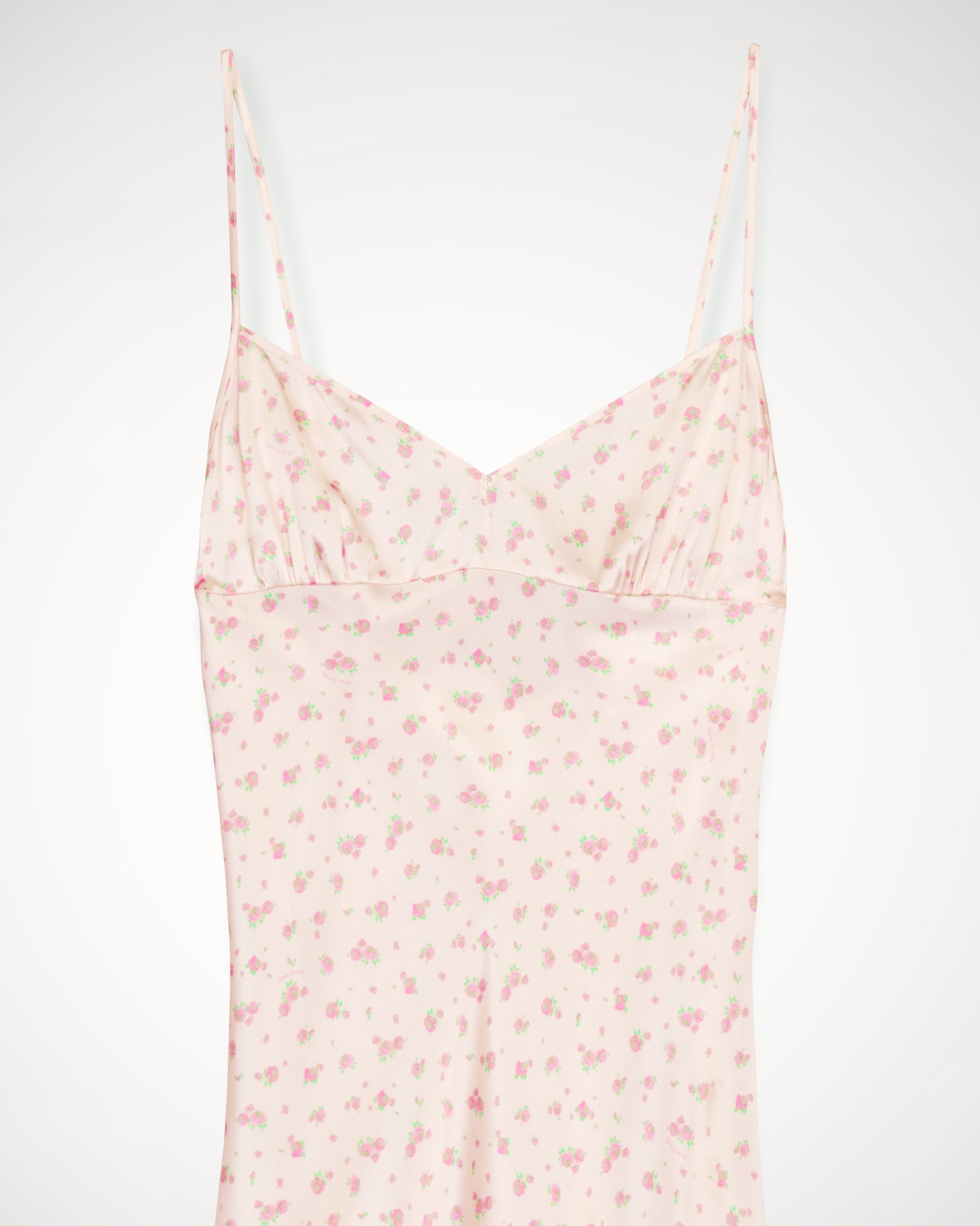 Robe courte Rosie en soie - Pink Mini Rose