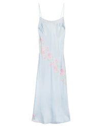 Robe longue Gisèle en soie - Oblique Rose