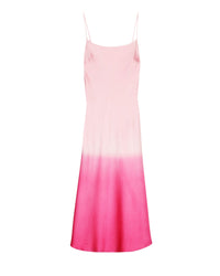 Robe longue Gisèle en soie - Pink Tie & Dye