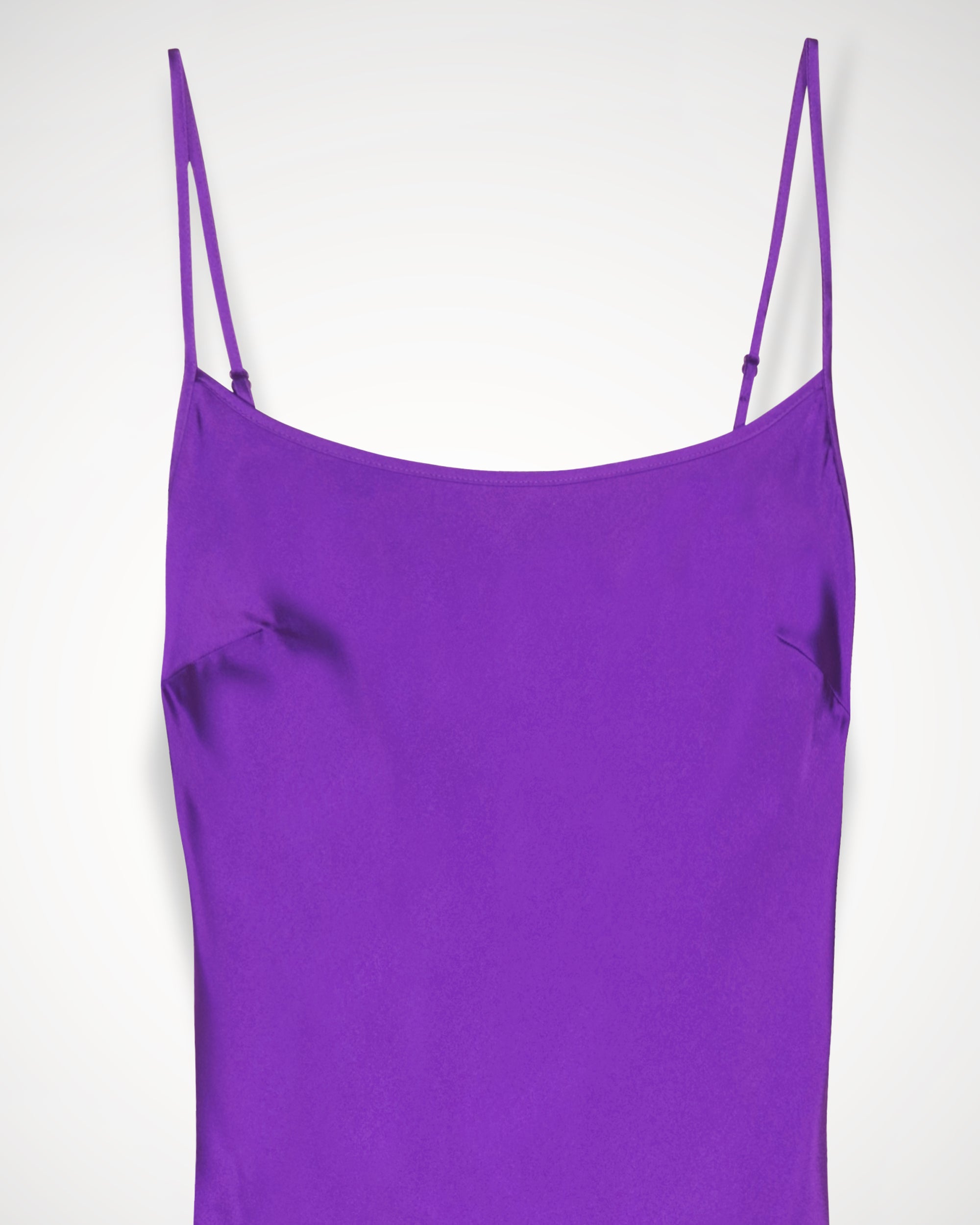 Robe longue Gisèle en soie - Satin Purple