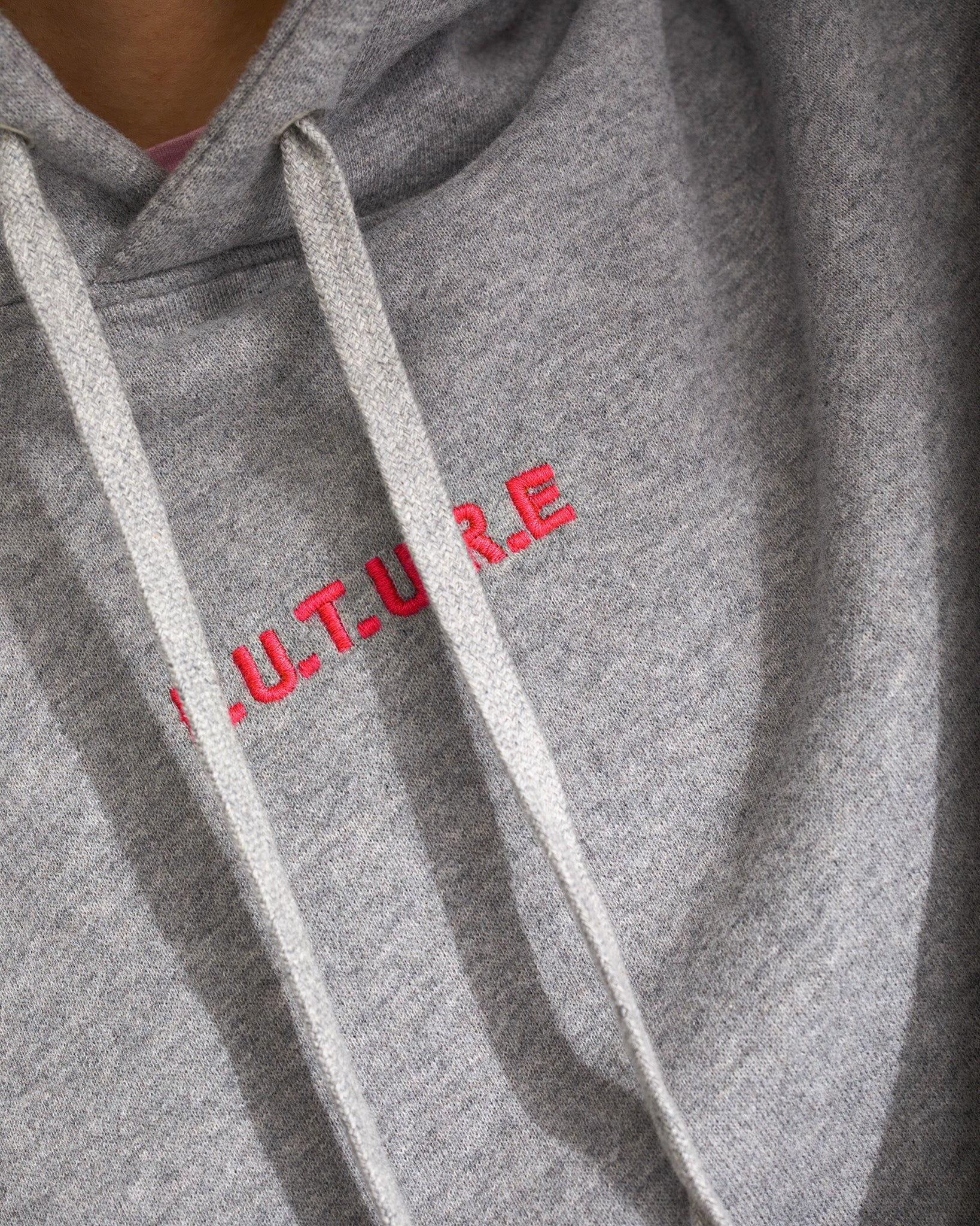 Hoodie brodé From Future - Light Heather Gray