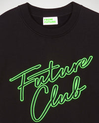 Sweat oversize Future Club brodé - Black