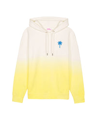 Hoodie dip dye à broderie palmier - Tie and Dye Jaun