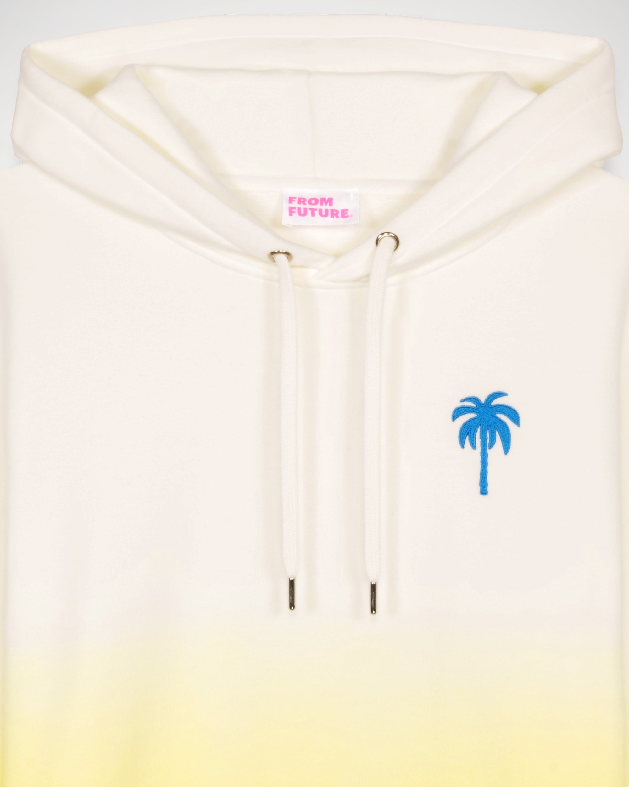 Hoodie dip dye à broderie palmier - Tie and Dye Jaun