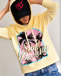 Hoodie oversize Santa Barbara - Pale Yellow