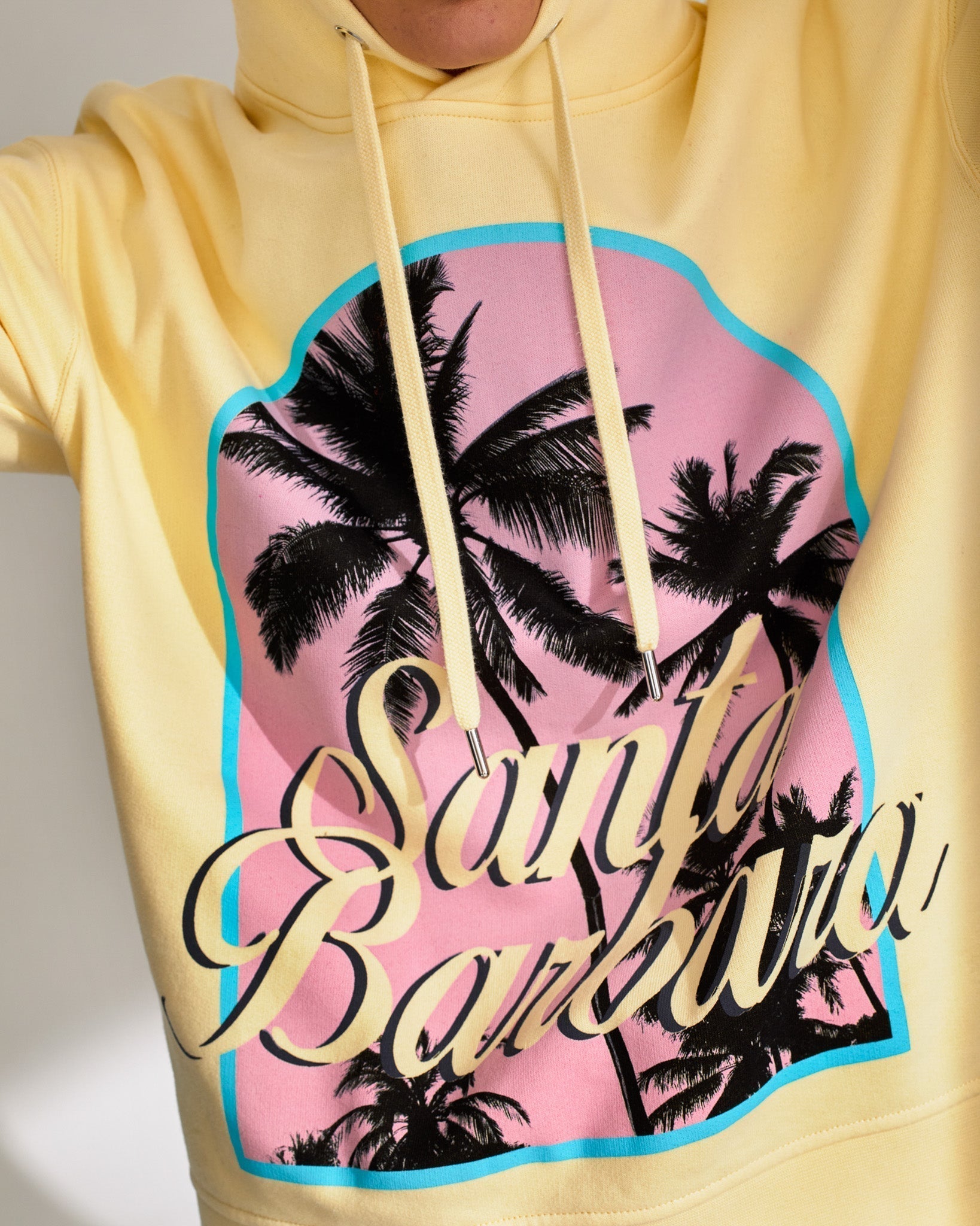 Hoodie oversize Santa Barbara - Pale Yellow