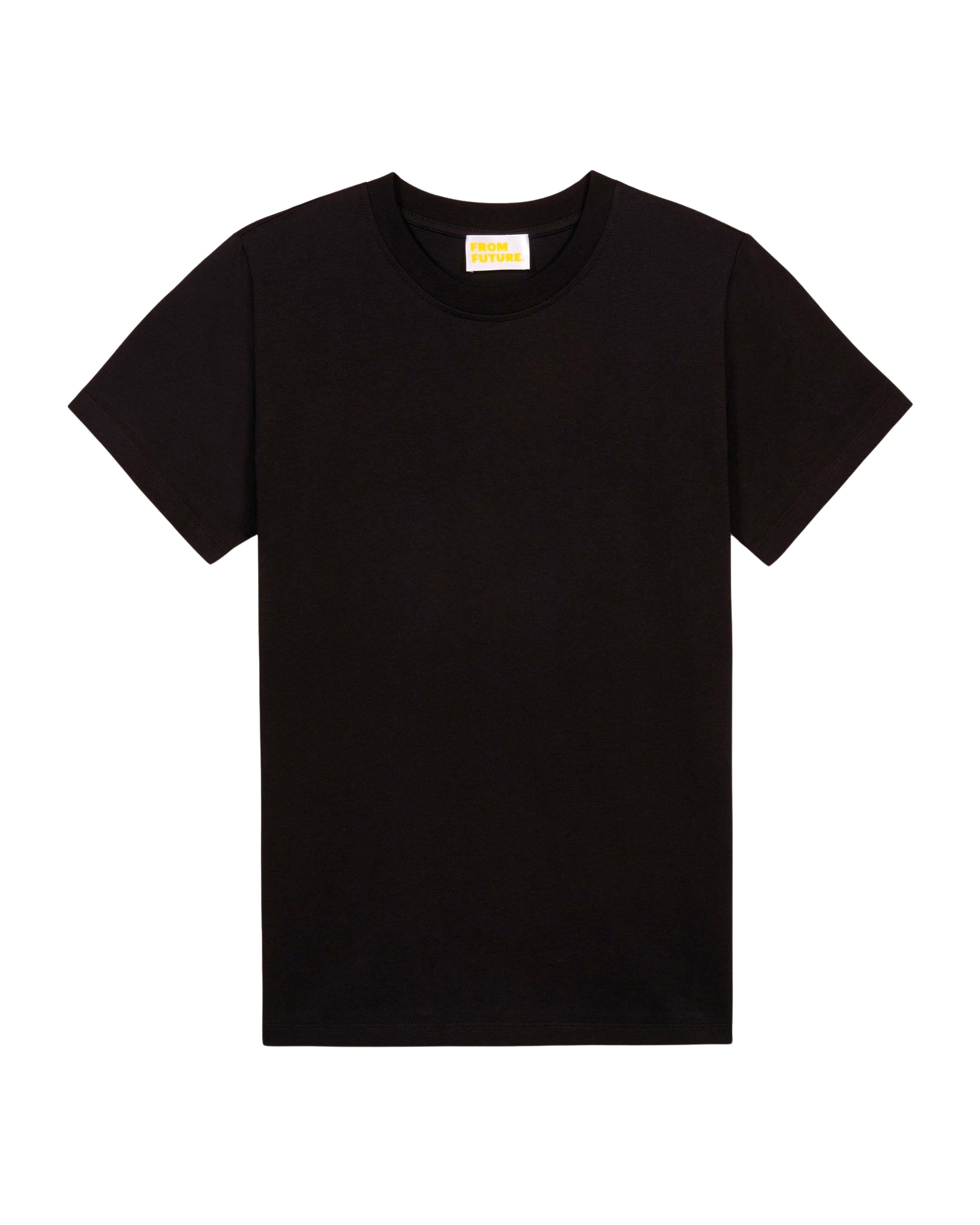 T-shirt Boyfriend à col rond - Black