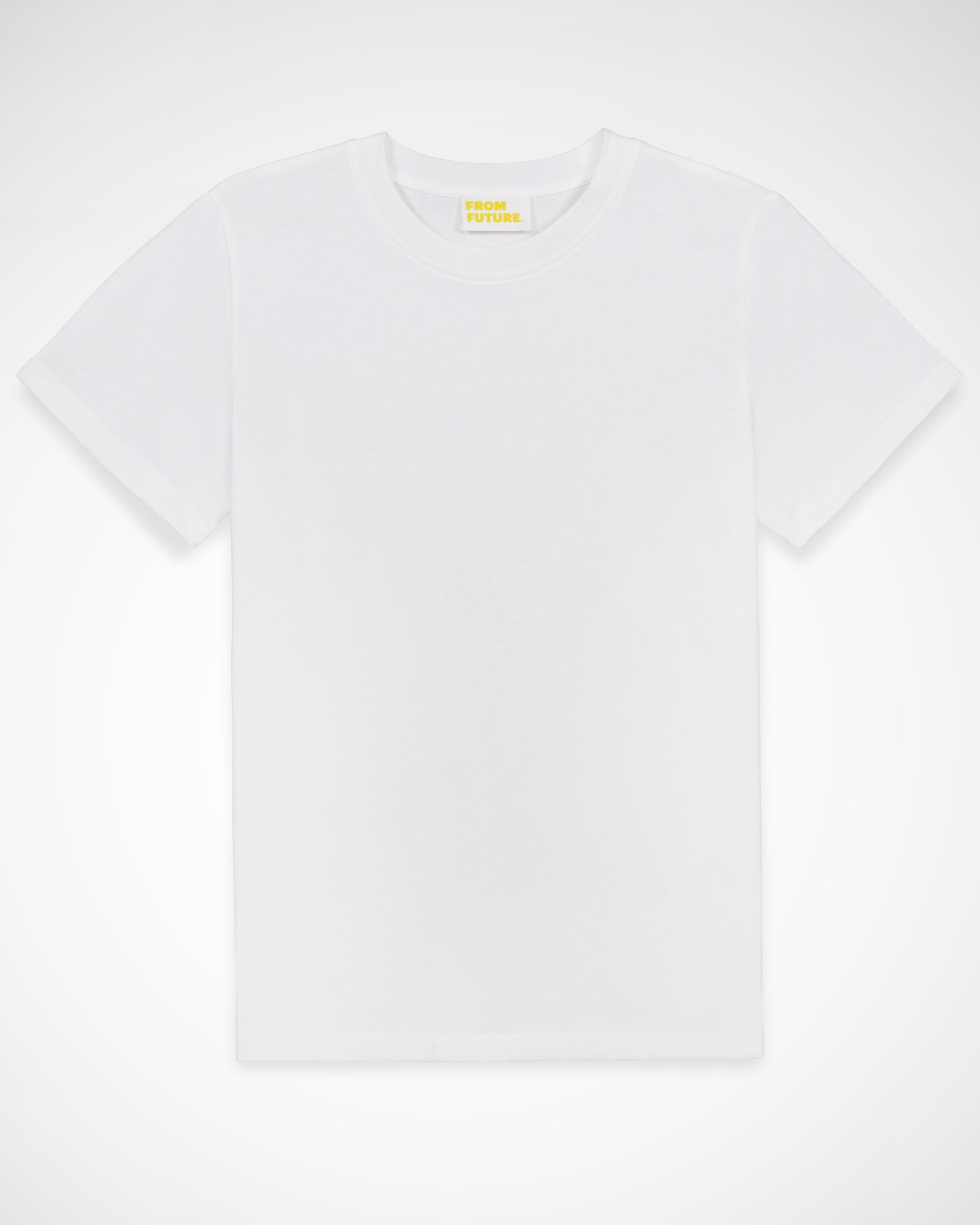 T-shirt Boyfriend à col rond - White
