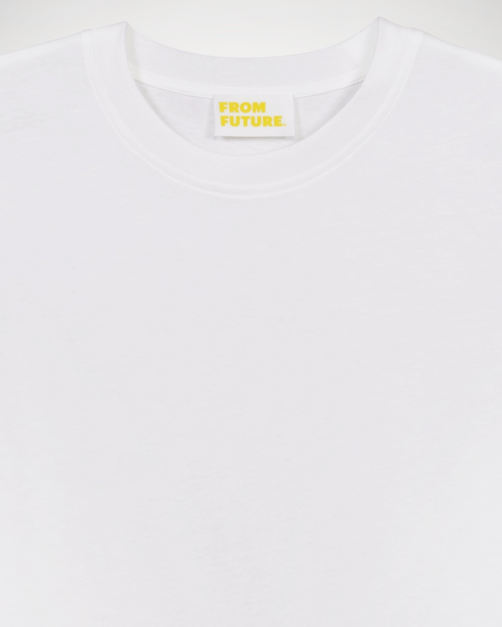 T-shirt Boyfriend à col rond - White
