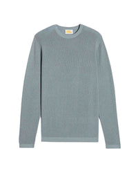Pull à col rond et maille perlée - Cloud Blue