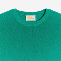 Pull à col rond et maille perlée - Mint