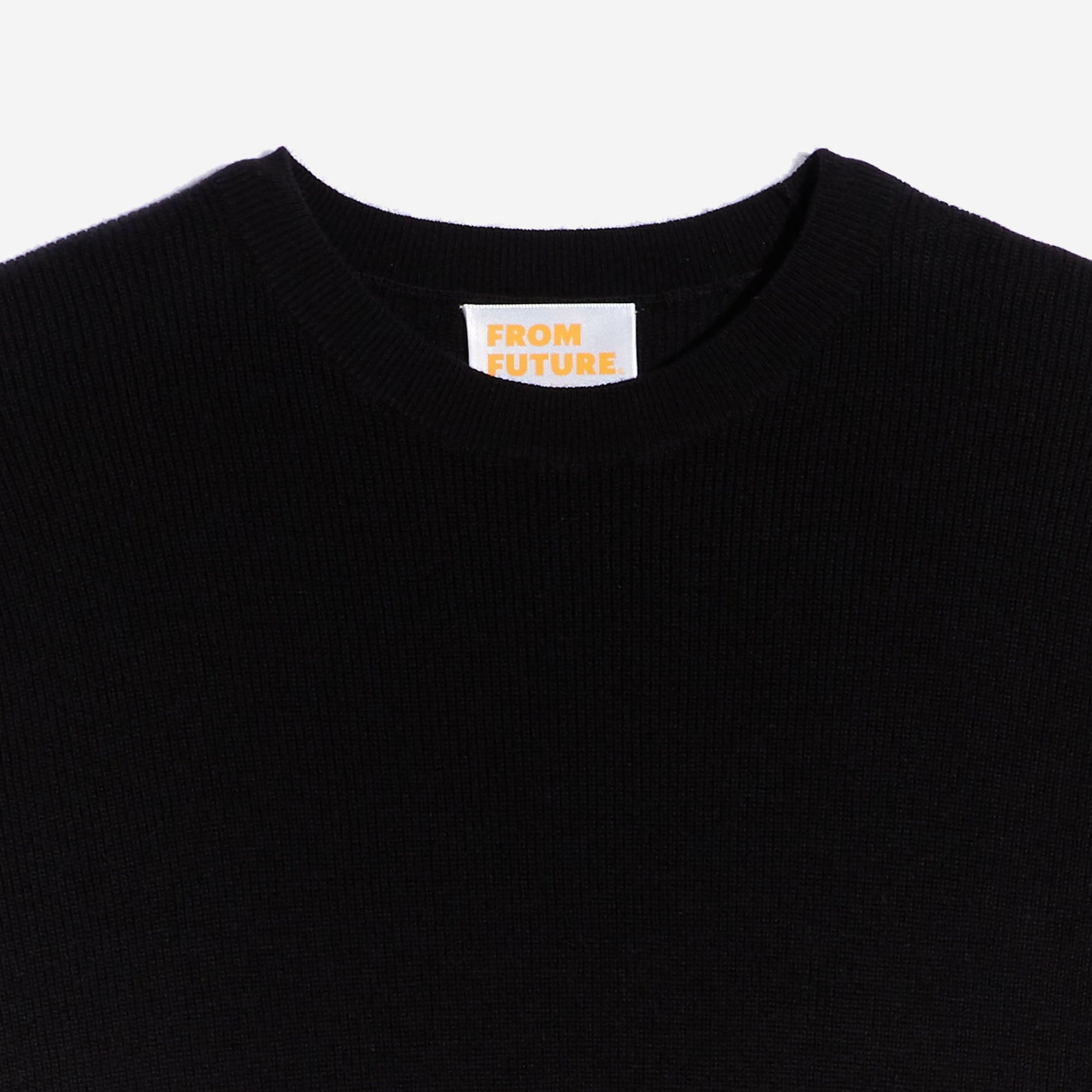 Pull à maille perlée et col roulé - Black