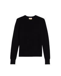 Pull à maille perlée et col roulé - Black