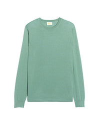 Pull à col rond en laine superfine - Frozen Green