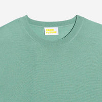 Pull à col rond en laine superfine - Frozen Green